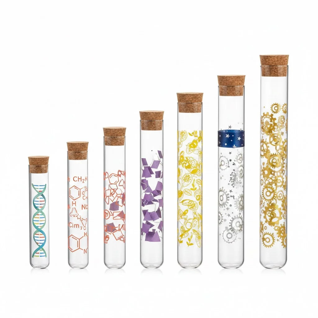 Free Samples Wholesale Small Empty Glass Bottles with Corks Stopper