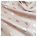 DMF002 Chinese Manufacturer Wholesale Price Polka Dot Jacquard Satin Fabric by the Yard