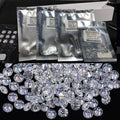 Cadermay 0.7mm to 6.5mm 1.0CT Factory Price White D Color Round Stone Melee Loose Mossanite Gemstone VVS1 Small Size Moissanite