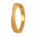 Minimalist Women 18K Gold PVD Plated Stainless Steel Mobius Strip Ring