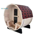 Wholesale Canadian Hemlock Electric Solid Wood Traditional Steam Sauna Room Barrel Outdoor European Design Computer Control