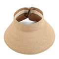 Fast Delivery Custom Logo Foldable Women's Straw Hat for Travel Fishing Outdoor Sports Casual Beach Cycling