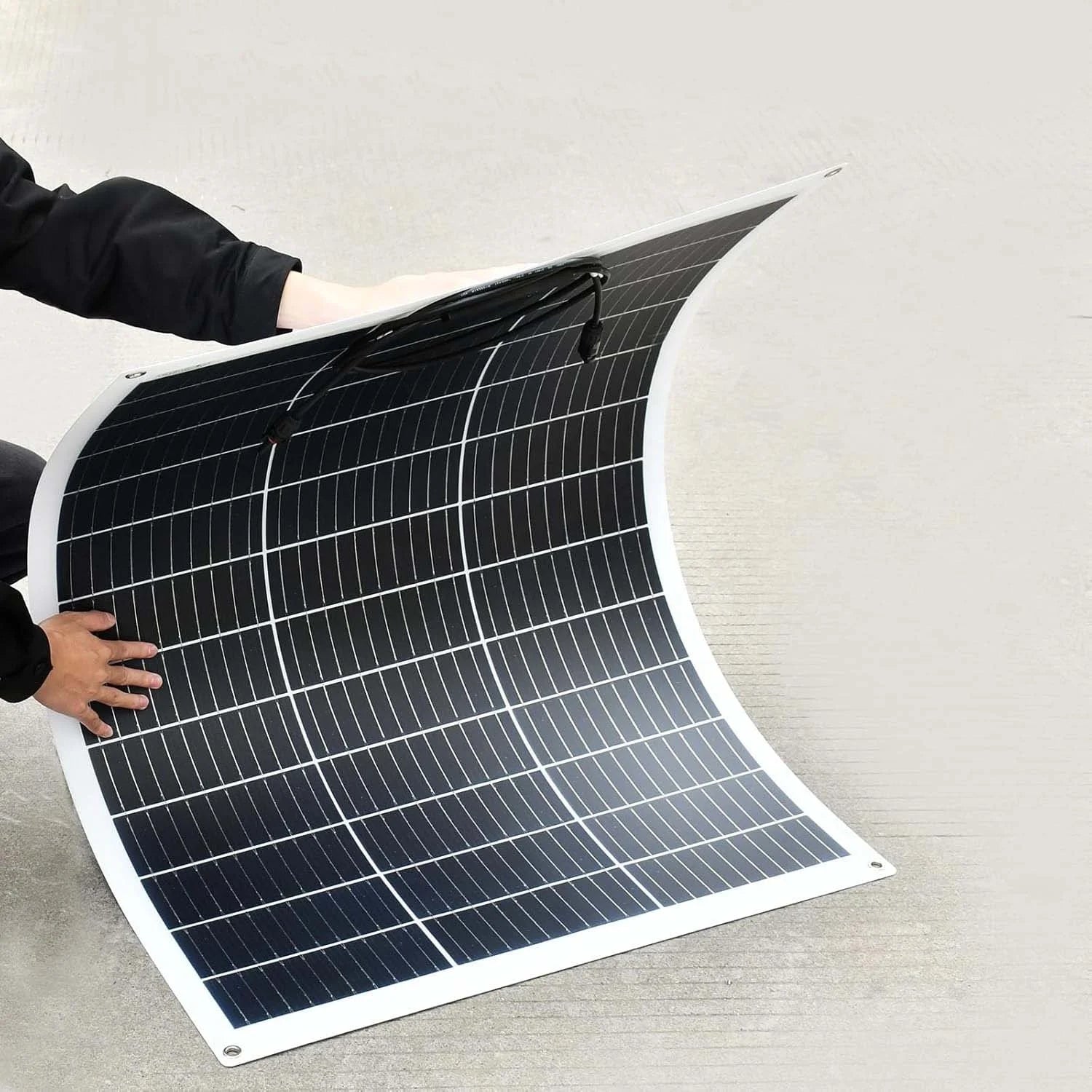 AHONY eGo S130M 130W Flexible HJT Mono Solar Panel 23.7% Efficiency CE ROHS Certified for Balcony Roof Car Van Small Solar