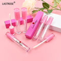Luxury Round Empty Transparent Lipgloss Tubes Lip Gloss Containers Oem Lip Gloss Packaging  Lipgloss Tubes With Round Wand