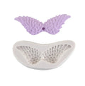 DIY Baking Tools Angel Wing Feather Pink Fondant Silicone Mold