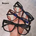 Boyarn Irregular Square Anti-Blue Light Glasses Frame for Women Luxury Brand Cat Eye Computer Glasses Frame Female Eyewear