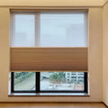Battery Operated 100% Blackout Smart Roller Day and Night Honeycomb Cellular Blinds Sheer Blinds Indoor