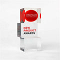 Manufacturer Factory Supplier OEM Acrylic Block with Encapsulated Screen Printed logo Acrylic Plaques