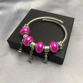 2024 New Designs for  Wish Store Best Seller Stainless Steel Women's Fashion Charm Bracelet with 3 Pendants