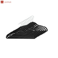 Lavinia Non Slip Cheap Wholesale Kids Velvet Hangers 50 Pack Suit Clothes Plastic Flocking Hanger