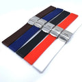 Yunse Premium Rubber Watch Straps With Butterfly Clasp 304L Stainless Steel Clasp Bands in 18 20 22Mm Soft Silicone Watch Bands