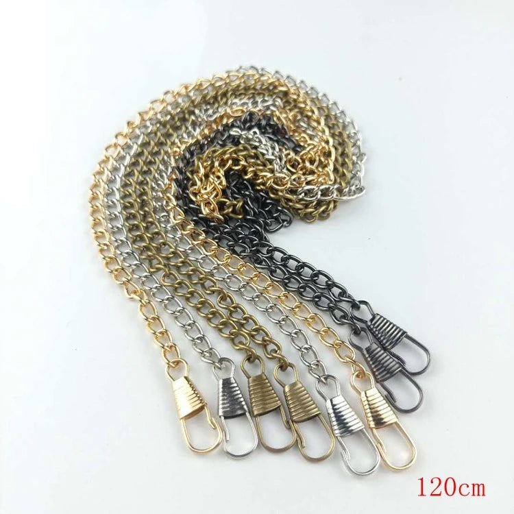Customized YUMING Fashion Alloy Chain Bag Parts Accessories in Gun Black/Silver/Pale Gold/Bronze Colors 100/120CM