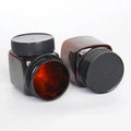 250G PET Square Plastic Container Jar with Temper Proof Lid Round Food Cans Candy Jars