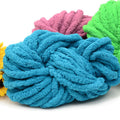 China Wholesale 100% Polyester Chenille Chunky Yarn High Tenacity Arm Knitting Thick Yarn for Weaving Blankets