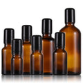 5ml 10ml 15ml 20ml 30ml 50ml 100ml Amber/blue/green Glass Roll on Bottle With Black Cap