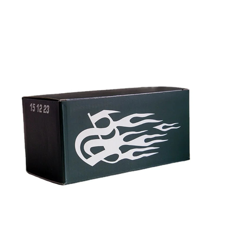 Wholesale Custom Unique UV Printing Logo Black Corrugated Paper Box Small Storage Paperboard Box