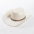 Mexican Sombrero Adult Men Women Cowboy Hat Wide Brim Western Style 100% Wool Felt White Cowboy Hats