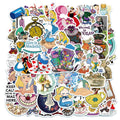 50Pcs Fairy Tale Alice Girl Cartoon Graffiti Stickers for Notebook Laptop Book Vinyl Cute Princess Sticker