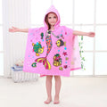 Mermaid Design Hooded Bath Towel Wrap for Girls Ultra Soft Super Absorbent Kids Hooded Beach Towel Use for Bath/Beach Swim