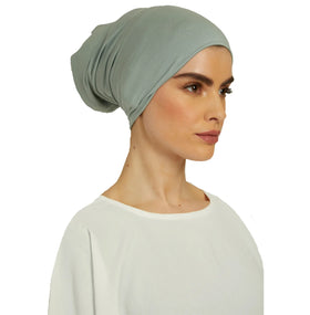 2023 Wholesale Mousseline Printed Muslim Wedding Dress With Inner Hijab Undercap Hijab Underscarf Women