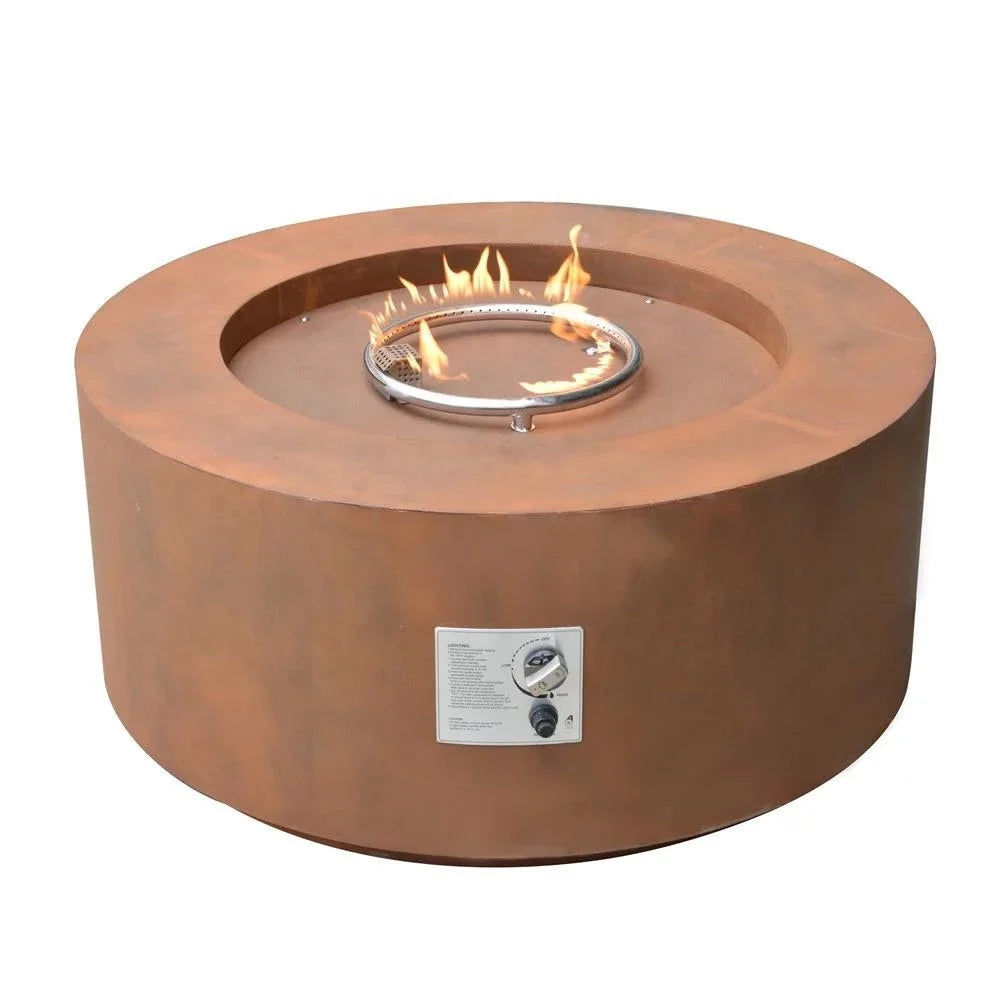 Outdoor Gas Fire Pit Stove With Remote Control Unit Protect Glasses