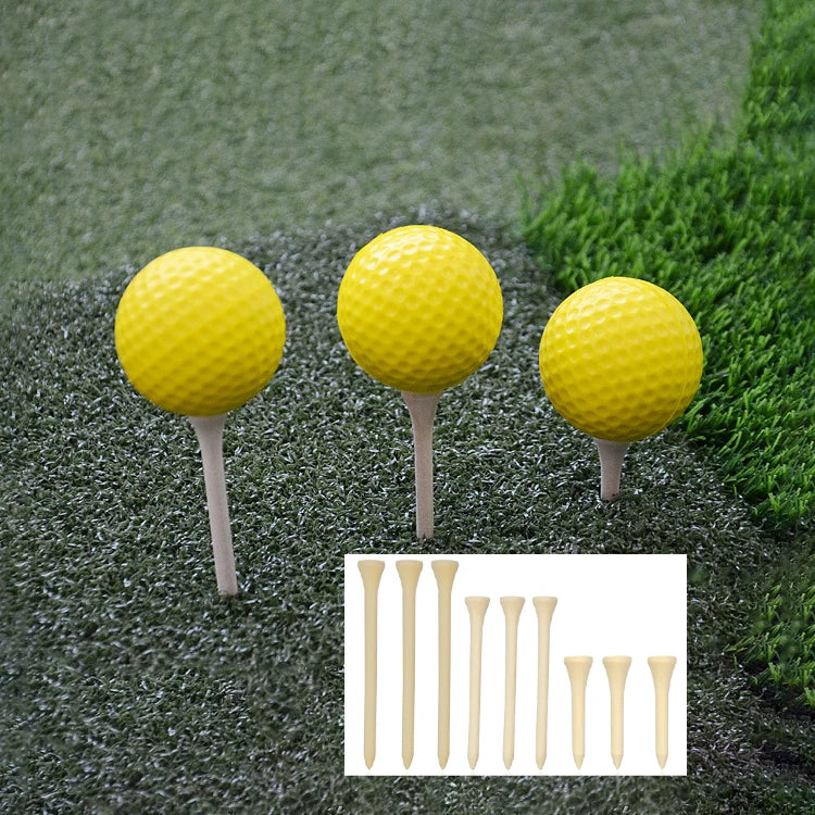 Factory Direct Eco-Friendly Bamboo Wood Golf Tees Durable Design with Natural Color Golf Training Accessories