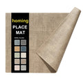 Nordic Cloth Square Leather Placemat Double-sided Home Hotel Western Placemat Waterproof Thermal Insulation Mat