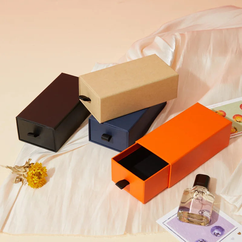 Custom Luxury Perfume Packaging Box Lipstick Sunglasses Drawer Paper Box with Your Own logo