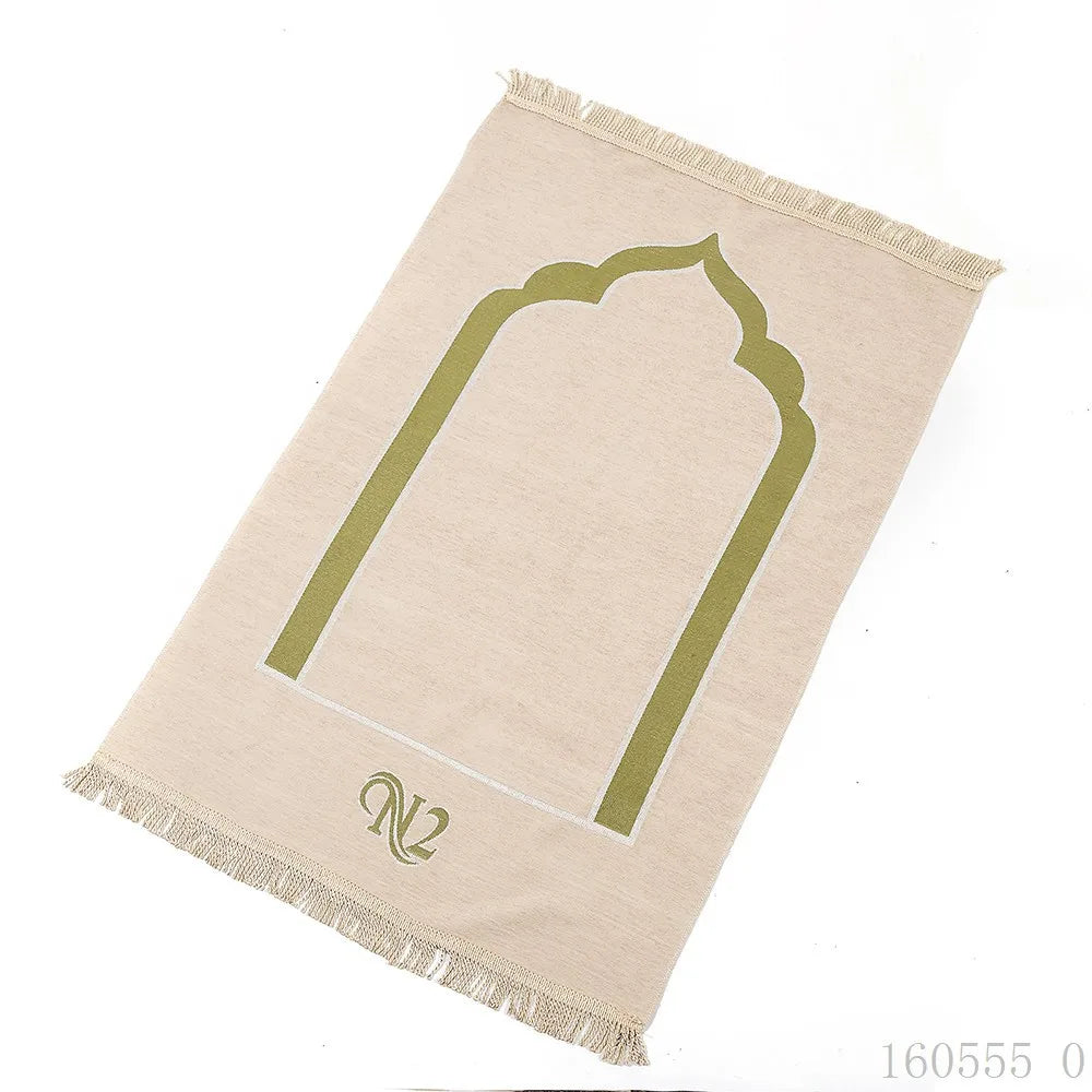 Simple Pattern Design Arabic Masjid Islamic Carpet Rugs Knee Sleeve Suitable Muslim Prayer Mat for Prayer