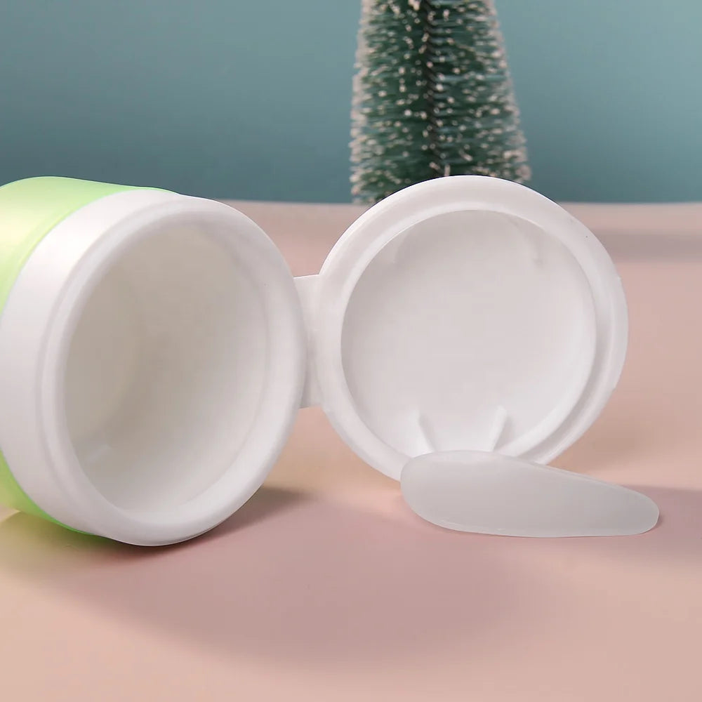 100g Double Wall Matte Finish PP Cream Jar with Flip Cap Face Cream Cleanser Lip Foot Balm Jar Container Cosmetic Packaging