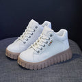 Autumn New Korean Small White Shoes Thick Soled Casual Boots Fashionable and Versatile High Top Casual Boots