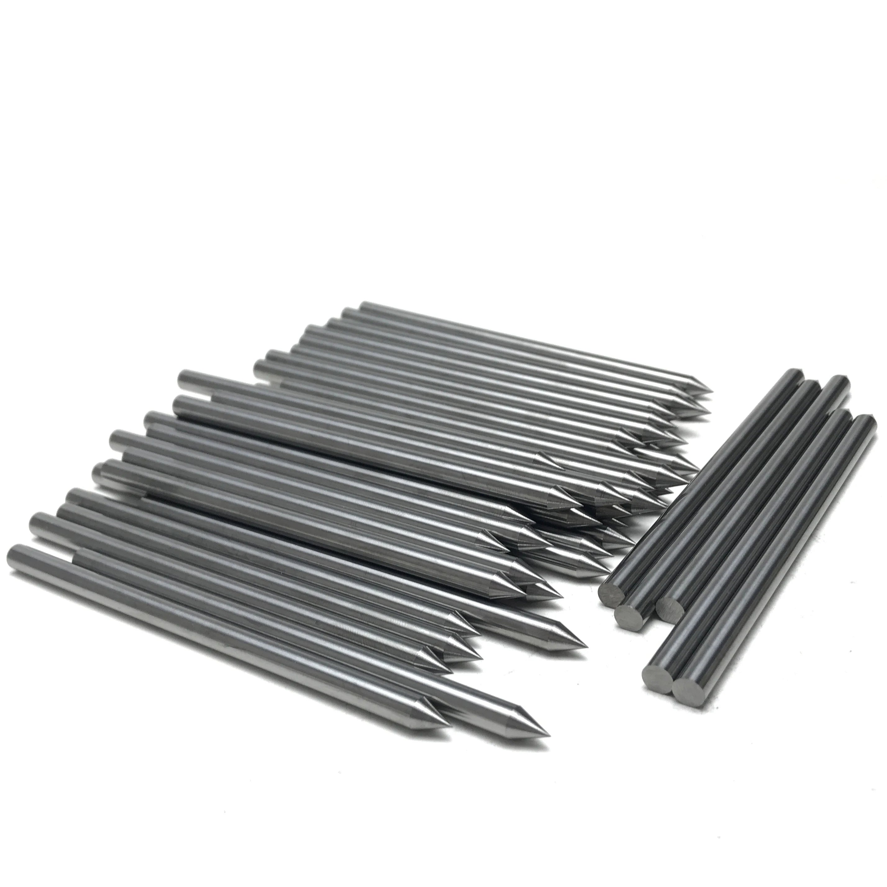 91.8HRa 10% Co 0.6um Grain Sizes Dia2.0*30mm Customizable OEM Tungsten Carbide Point Pin High Wear Resistance 3800MPa TRS