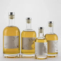 100ml 200ml 375ml 500ml 750ml 1000ml Clear/frosted Glass Vodka Bottles Brandy Liquor Glass Bottles with Cork