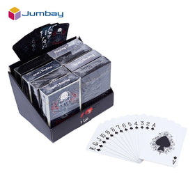 Customized Advertising Promotion Paper Poker Card Game Playing Cards for Entertainment With 8 Decks Thin Cardboard Display Box