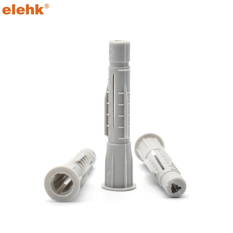 Elehk Manufacturer Plastic Wall Plug Plastic Screw Anchor Sleeve Anchors for Brick