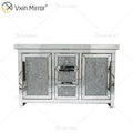 7 Drawers  WXF-146 Silver Mirrored Furniture Living Room Cabinet  With Muti Drawers