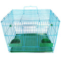Portable Bird Cage with Disposable Trays 400# Metal Square Iron Wire Solid Pattern Breathable Feature