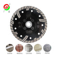 GJ Hot Sale 5 Inch 125 Mm Diamond Tooth Guard Turbo Saw Disc Natural Stone Cutting Granite Concrete Marble Tool