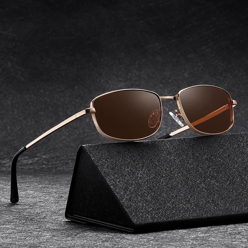 2026 Small Thin Frame Sunglass Wholesale Uv400 Polarized Shades Fashion Metal Cool Europe America Sunglasses for Men