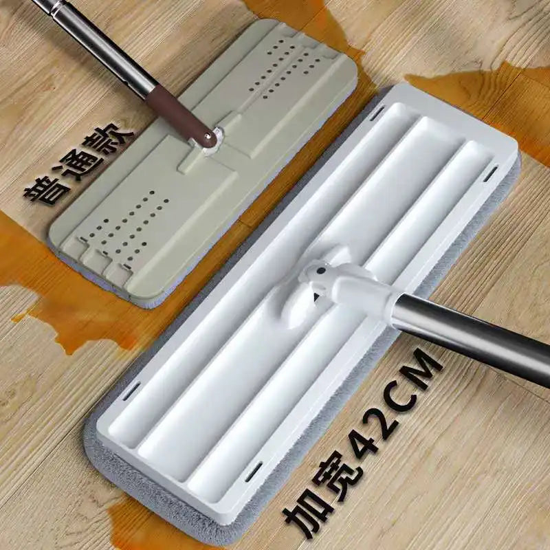 Hand-Free Telescopic Steel Mop for Household Use in Living Room & Kitchen