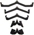 Home Gym T-bar & V-bar Cable Attachments - Bicep Curl Tricep LAT Pulldown & Back Training