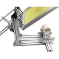 Desktop single color screen printing machine for cylindrical and conical objects
