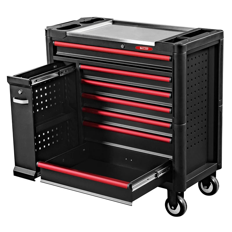GATmatic Heavy Duty 7-Drawer Steel Roller Tool Chest Customizable OEM Industrial Workshop Storage Cabinet Empty Vehicle