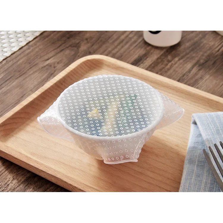 Microwave Custom Silicone Food Wrap Reusable for Food Storage Stretchable Wraps Silicone Washable