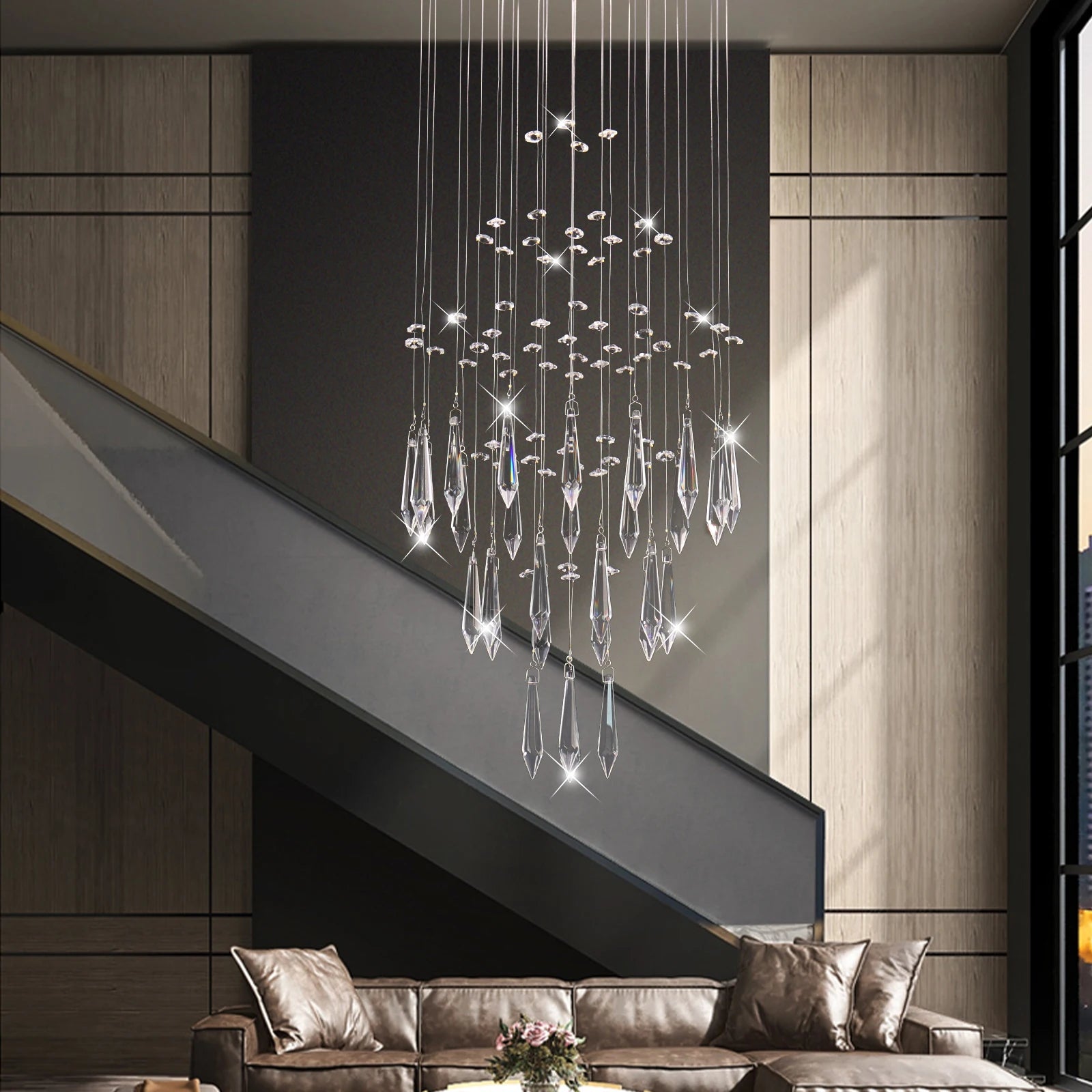 Hanging Lamp Modern Chandelier Pendant Lights Home Decor Living Room Luxury Crystal Chandelier Ceiling Lights