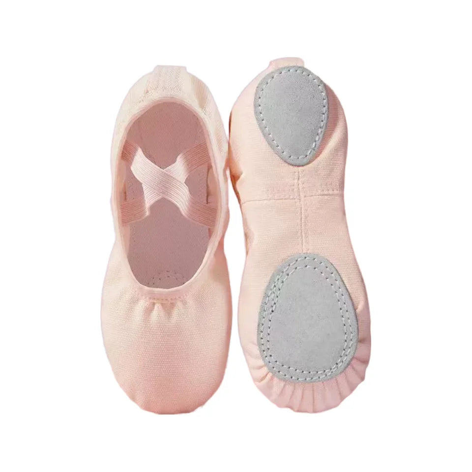 Professional Girls' Soft Ballet Moccasins Latin Dance Training Shoes for Stage Performances
