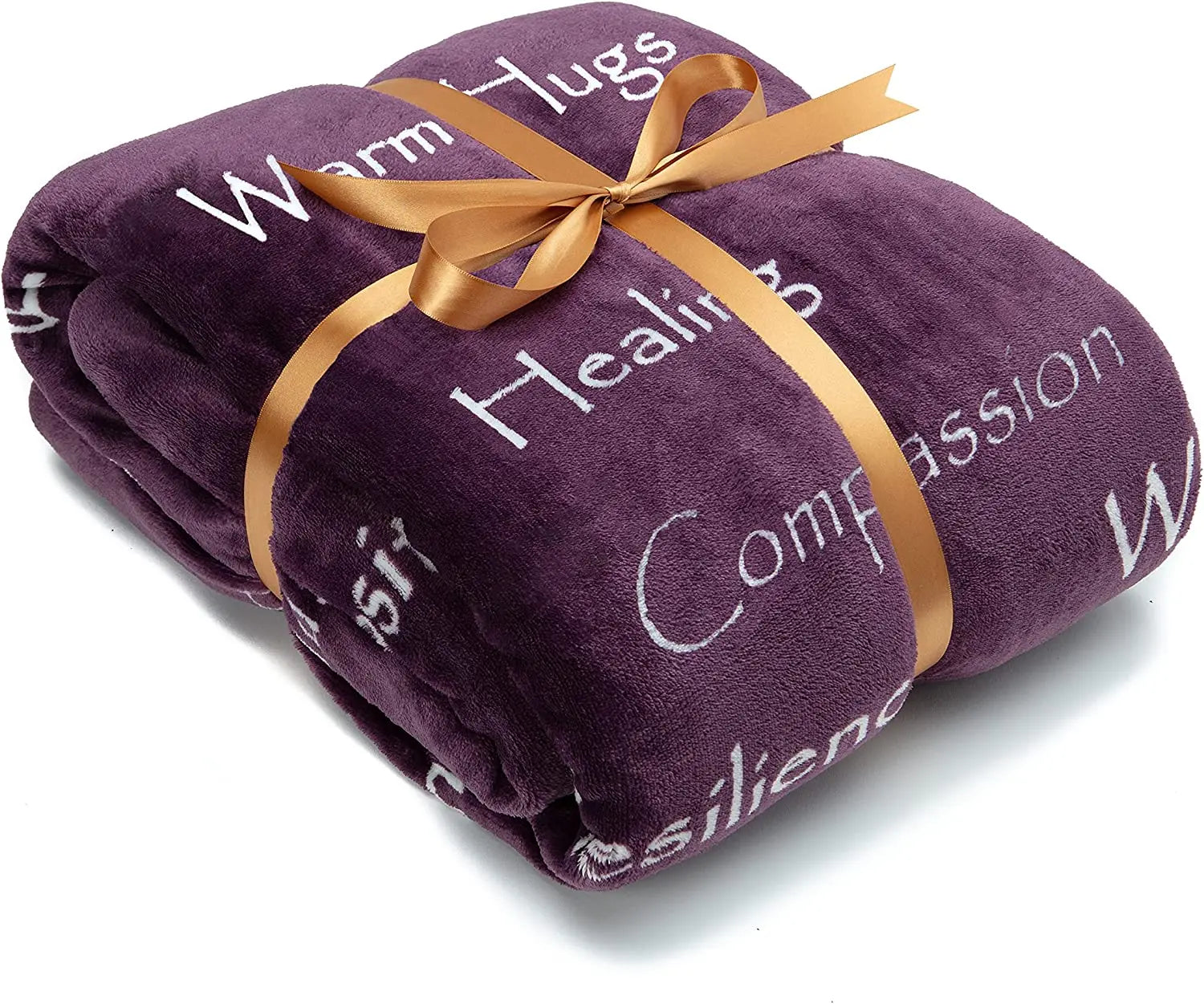 Chanasya Healing Warm Hugs Gift Throw Blanket -Comfort Purple Gift Blanket for Love Support Women Friend