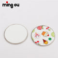 Round Souvenir Gift Sublimation Metal Blank Fridge Magnets