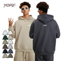 YK HeavyLight Warm Hot Sell Solid Color Trendy Men's Women's Unsex Woolen Waterproof Winter Hoodie Sweatshirt OEM&ODM Embroidery