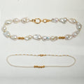 Elite Premium Baroque Shaped Freshwater High Grade Pearl 2 in 1 Set Real Pearls Necklace for Women Custom Personalized